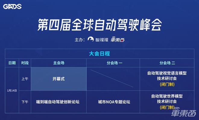 解构端到端变革！年度自动驾驶峰会定档2025年1月首批演讲嘉宾公布